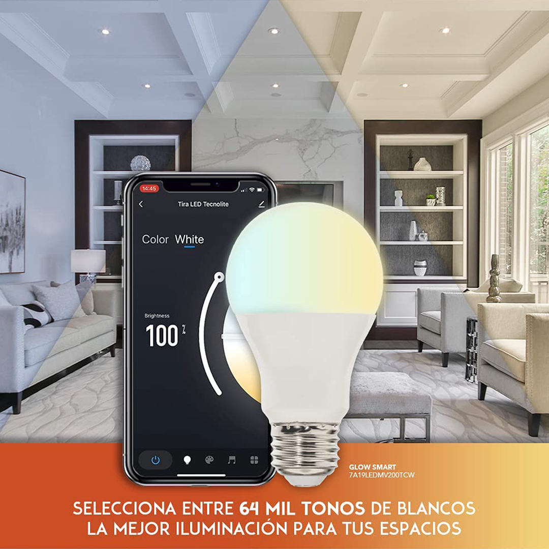 Paquete de 3 Focos LED Inteligentes, Wifi, Atenuables