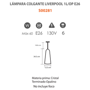 Lámpara Colgante Liverpool