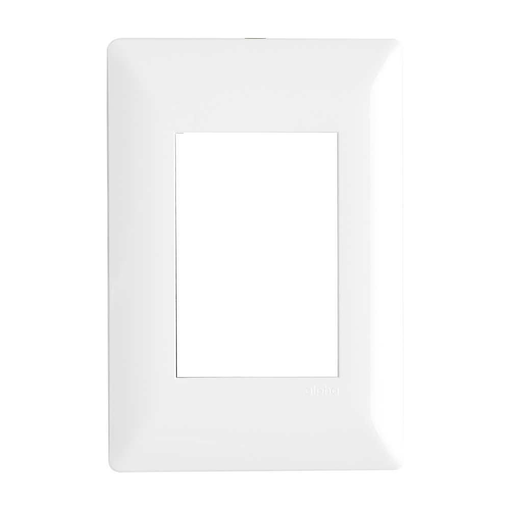 Placa Alpha Blanca 3 Ventanas