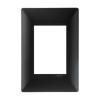 Placa Alpha Negra 3 Ventanas
