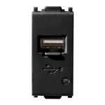 Toma Cargador USB 1.5A un modulo Blanco Alpha