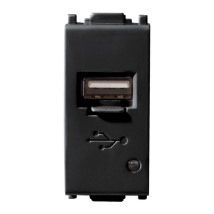 Toma Cargador USB 1.5A un modulo Blanco Alpha